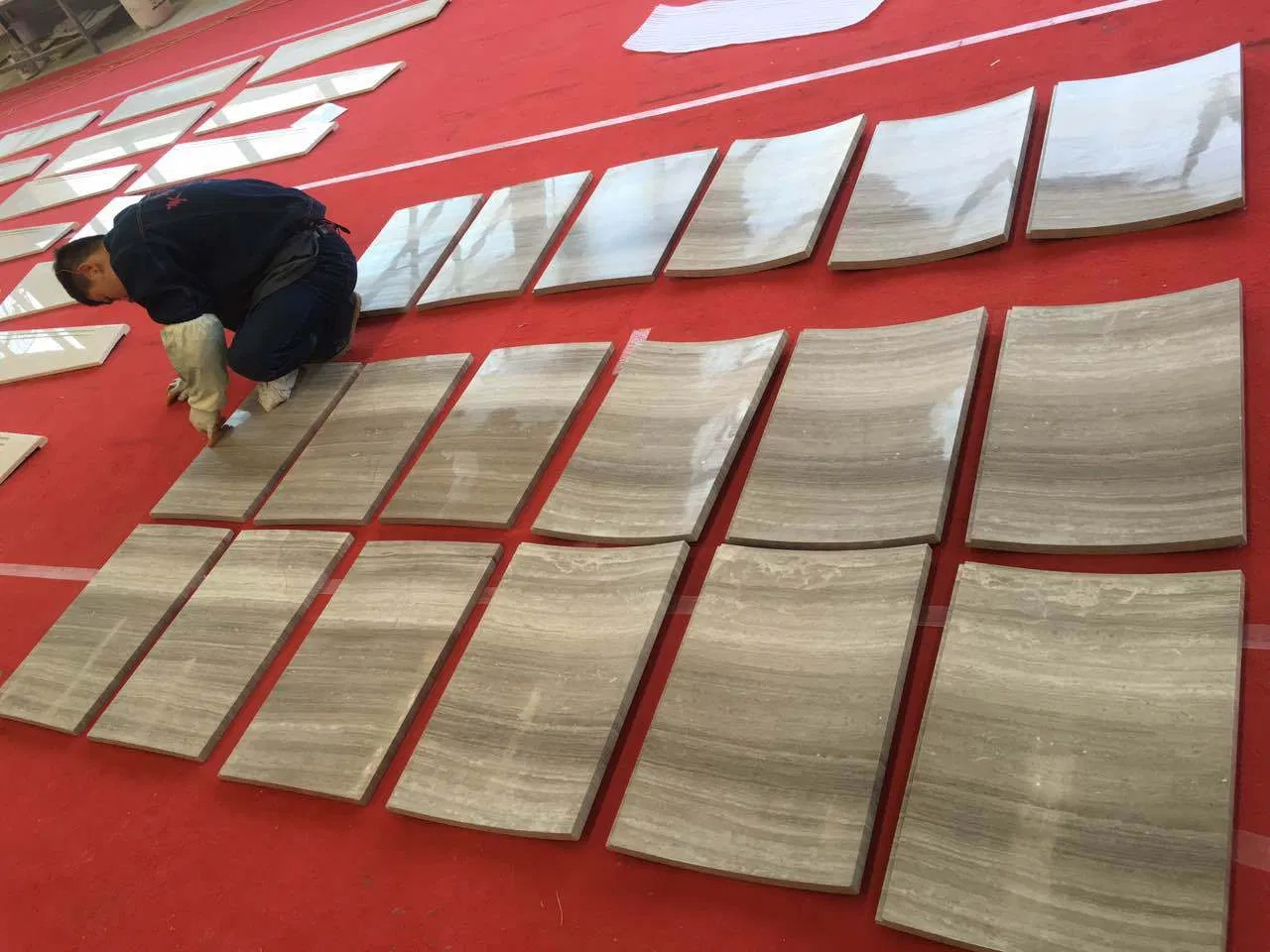 Pearl White Granite Block Steps and Step Slabs for Staircase Projects