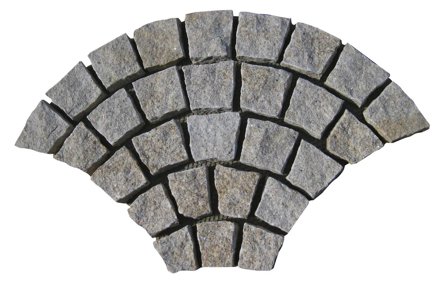 Grey Granite Cubes with Mesh for Walkway Garden and Landscape Paving