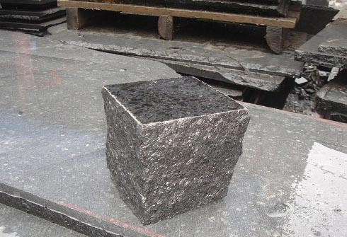 Black Granite Paving Stone Cobblestone Cube Stone for Outdoor Landscape