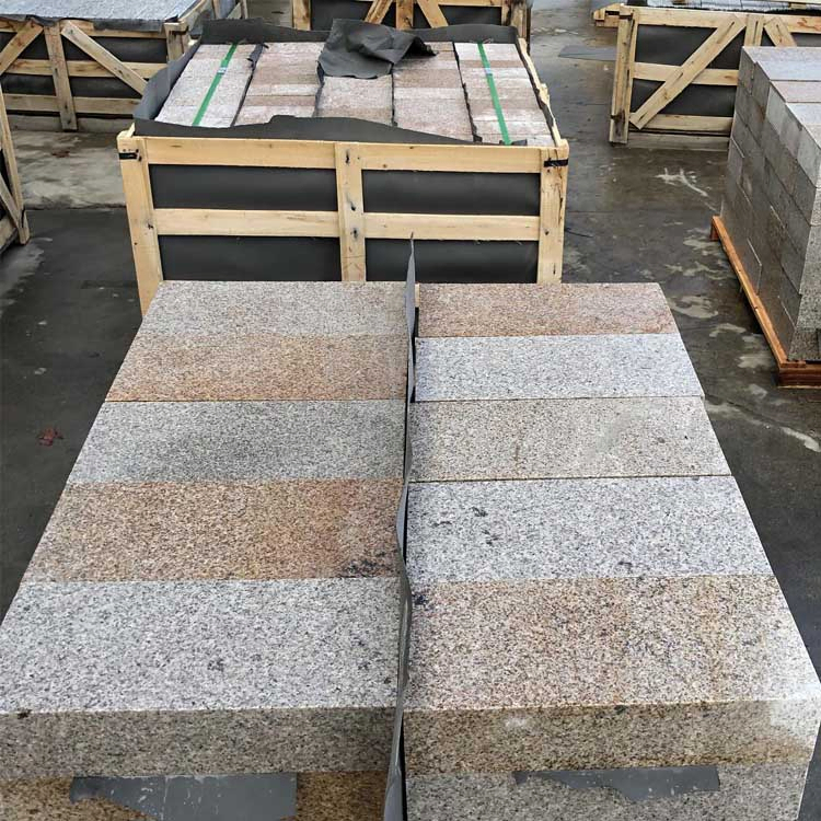 G682 Yellow Rusty Beige Granite Paving Stone for Outdoor Landscaping