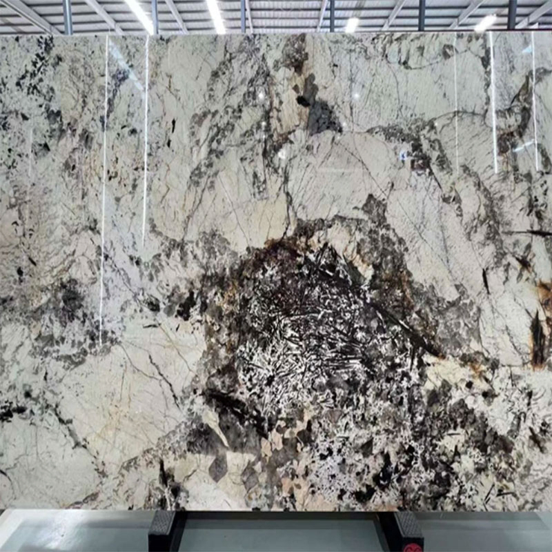 Bookmatched White Onyx Marble Slabs for Backlit Interior Design
