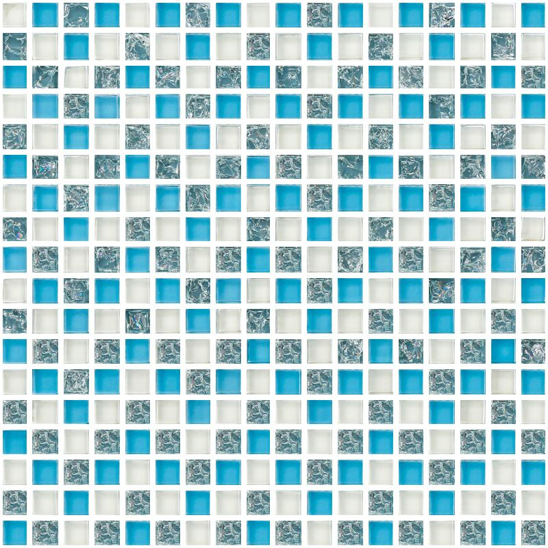 Colorful Ceramic and Glass Mosaic Wall Tiles