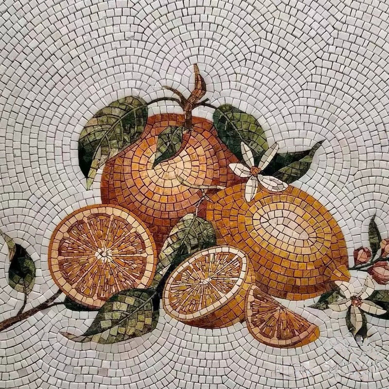 Handmade Marble Mosaic Panel for Custom Floor and Wall Patterns